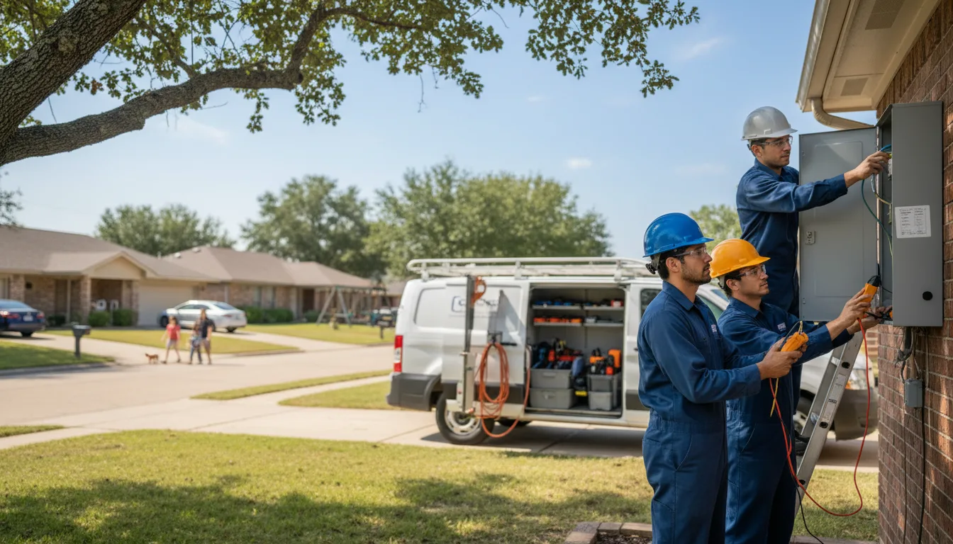 Certified electrician providing emergency electrical services in Treynor, IA